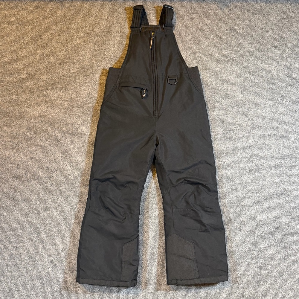 Arctic Quest AQ Kids Snow Pants Ski Bib Overall Size‎ 4/5 Black